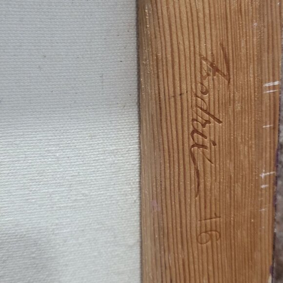 Vintage Native American Eagle Dance Canvas Painting 1994 Signed - Picture 6 of 13